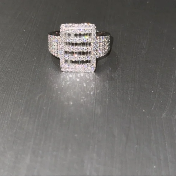 14k Gold Vermeil VVS Mens Iced GRA Certified Moissanite Diamond Ring PASS Tester - Picture 5 of 6